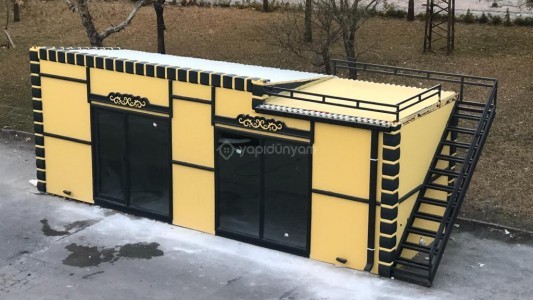 LÜKS SEYİR TERASLI ÇELİK YAPI 28 M2
