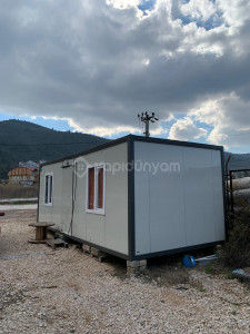 3x7 sandviç panel şantiye ofis bahçe konteyner yalıtımlı üst kalite 21m2