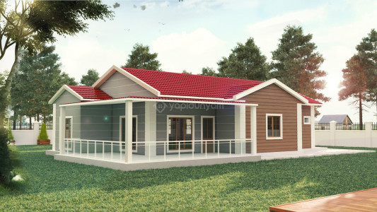 Kampanyalı Prefabrik Evler  | 96m2  Tek Katlı Prefabrik Ev 2+1