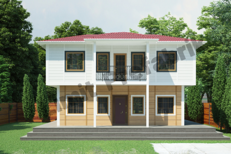 Kampanyalı Dubleks Prefabrik Villa | Dubleks Prefabrik Villa 167m2  3+1