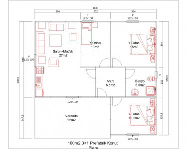 TERASI KIŞ BAHÇESİ de OLABİLECEK 100 3+1 m2 KULLANIŞLI KONUT
