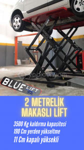 2 METRELİK MAKASLI LİFT RESEPSİYON EKSPERTİZ-TAMİR İÇİN İDEAL