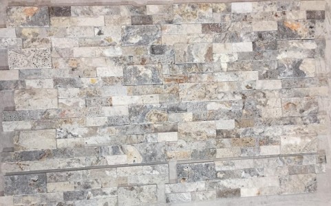 Silver Traverten Patlatma - 5x15 cm