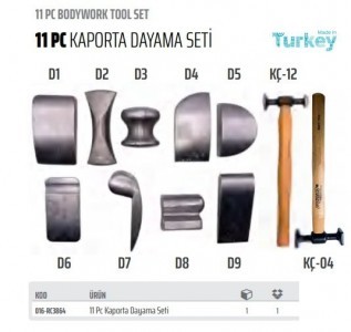 RİCO 11 PC DAYAMA ÇEKİÇ SETİ