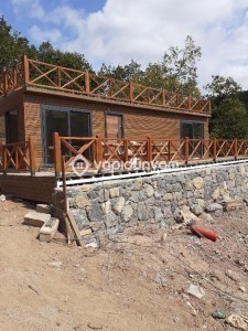 300x1000 ahşap kaplama konut konteyner