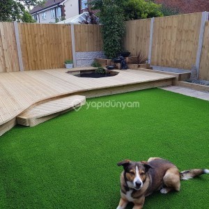 Suni Çim Halı Zemin Kaplama Bahçe Peyzaj Yapay Çim Halı 7mm 20mm