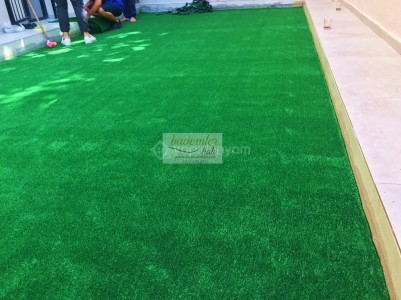 Yapay Bahçe Balkon Teras Zemin Kaplama çim halı 7mm