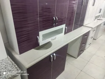 2.00  LÜK   SIFIR   MDF   MUTFAK DOLABI + TEZĞAH  4.300 TL