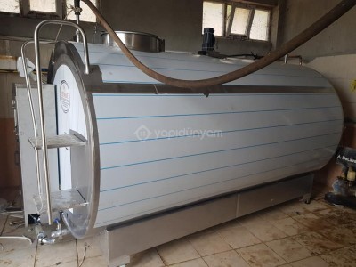 süt sogutma tankı 6000 lt yatay otamatik yıkamalı