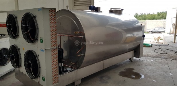 süt sogutma tankı 6000 lt yatay otamatik yıkamalı