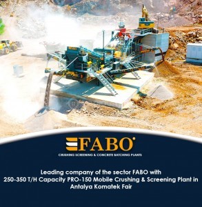 FABO PRO-150 WOBBLER BESLEYİCİLİ MOBİL TAŞ KIRMA VE ELEME TESİSİ