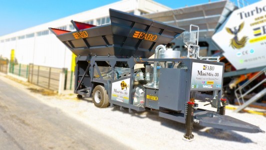 FABO MiniMix-30 MOBİL BETON SANTRALLERİ -STOKTAN TESLİM-