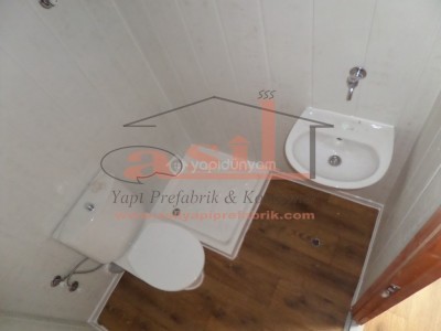 21 m² 1+1 DIŞ AHŞAP DESENLİ BETOPAN, İÇ PVC LAMBİRİ KONUT