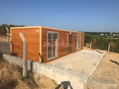 30 m² 1+1 DIŞ AHŞAP DESENLİ BETOPAN, İÇ PVC KONUT