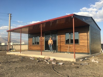 ORJİNAL AHŞAP KAPLAMA PREFABRİK EV VE OFİS