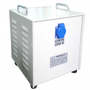 5 kVA MOnofaze İzolasyon Trafosu-Alüminyum Tel Sargılı-Özel Kabinli