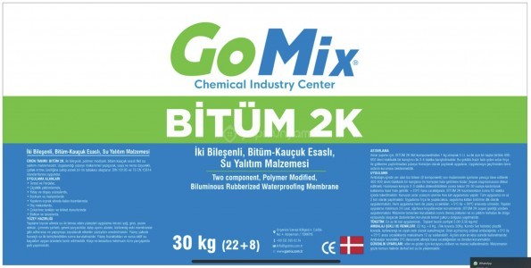 GOMİX BİTÜM 2K ÇİFT BİLEŞİNLİ SÜRME SU YALITIMI