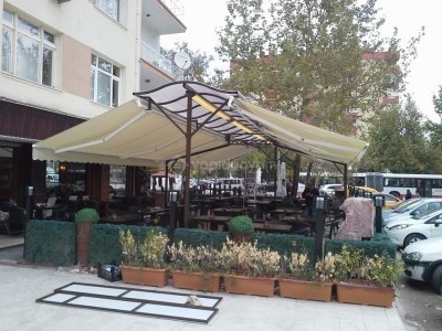 ÇİFT AÇILIR POLİKARBONLU TENTE