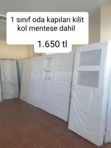 1.sınıf oda kapıları kilit kol menteşe dahil fiyatıdır