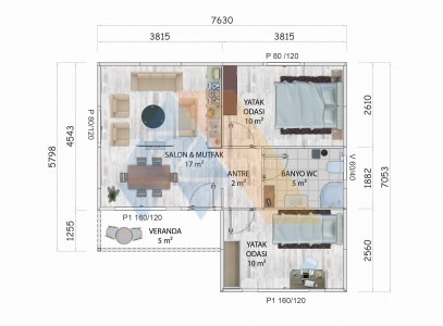 49 m² TEK KATLI KONUT