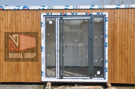 NURAL GRUP KONTEYNER & PREFABRİK DEN AHŞAP KAPLAMA OFİS KONTEYNERLERİ
