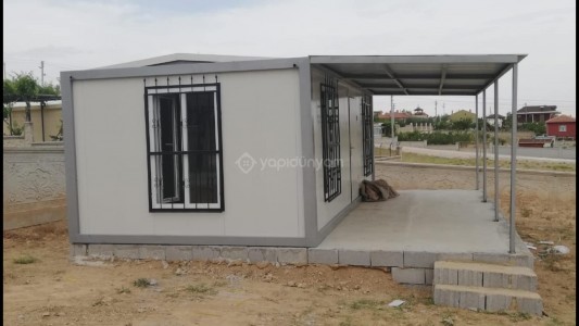 bağ bahçe çatılı verandalı konteyner ev