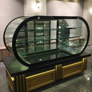 SAAT TİPİ YUVARLAK PASTA DOLABI