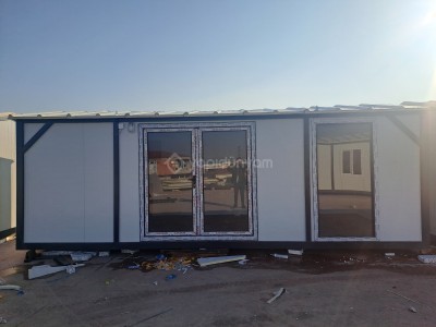 3X7 antrsit gri camlı ofis konteyneri