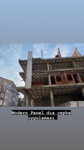 Modern Panel cephe uygulaması