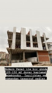 Modern Panel cephe uygulaması