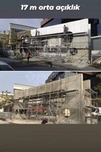 Modern Panel giriş tagı ve güvenlik kulübesi