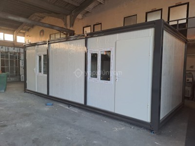 300X700 21 M2 BOŞ HACİMLİ SANDVİÇ PANEL ŞANTİYE KONTEYNER