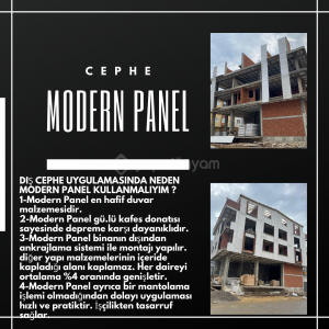 MODERN PANEL DIŞ CEPHE KULLANIM AVANTAJLARI