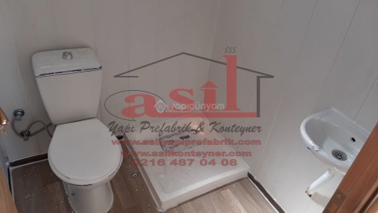 17,5 m² 1+1 AHŞAP DESEN BETOPANLI -İÇ BETOPANLI, PLAKALI VE O2 BELGELİ RÖMORKLU KONTEYNER