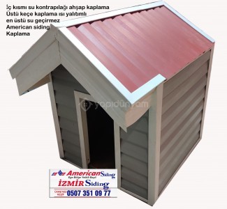 American siding kaplamalı köpek kulübesi