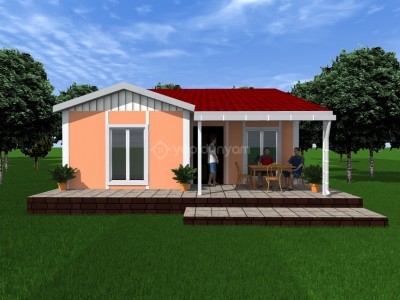 73m2 3+1 FONKSİYONEL PREFABRİK KONUT