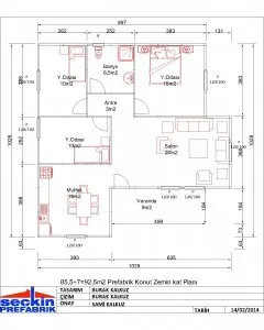 ZOR BEGENENLERE GÖRE, ŞIK ,GENİŞ,KULLANIŞLI 3+1 PREFABRİK