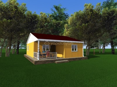 70m2 Kullanışlı, Şık,Fonksyonel, Konforlu 3+1 Prefabrik Ev