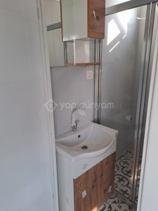 24 m2 İKİ ODA WC DUŞ MUTFAK ÖZEL ÜRETİM BETOPANLI KONUT KONTEYNER