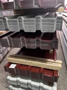Trapez saç sandviç panel cephe paneli Çesan çelik  hasır