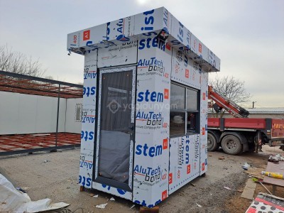 150X150 ÖZEL ÜRETİM KOMPOZİT KAPLAMA GÜVENLİK BEKÇİ KULUBESİ