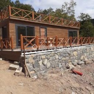36 M2 ÖZEL ÜRETİM AHŞAP KAPLAMA ÖZEL TASARIM BAĞ BAHÇE KONUT KONTEYNER