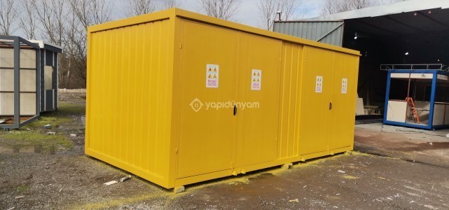 300X700 21 M2 SANDVİÇ PANEL KİMYASAL ATIK KONTEYNERİ