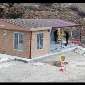 54 M2 BETOPANLI ÇATILI 2+1 ÖZEL TASARIM KONUT KONTEYNER