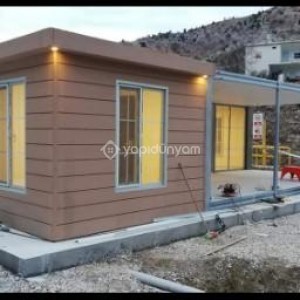 54 M2 BETOPANLI ÇATILI 2+1 ÖZEL TASARIM KONUT KONTEYNER