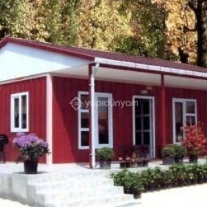 42 M2 ÖZEL ÜRETİM 2+1  ÇATILI VERANDALI KONUT KONTEYNERİ