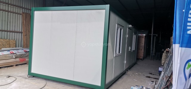 300X700 21 M2 BOŞ HACİMLİ SANDVİÇ PANEL ŞANTİYE KONTEYNERİ