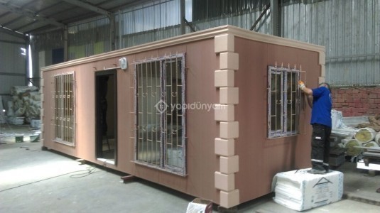 21 M2 ÖZEL ÜRETİM BETOPAN KAPLAMA BAĞ BAHÇE KONUT KONTEYNERİ