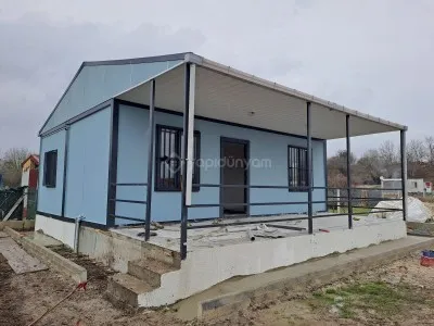 300X800 21 M2 BETOPANLI ÇATILI VERANDALI KONUT KONTEYNER