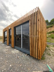 COK SIK OZEL TASARIM AHŞAP PERGOLE KAPALAMA  SATIS OFIS KONTEYNER